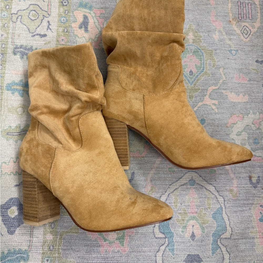 Tan Suede Ankle Boots